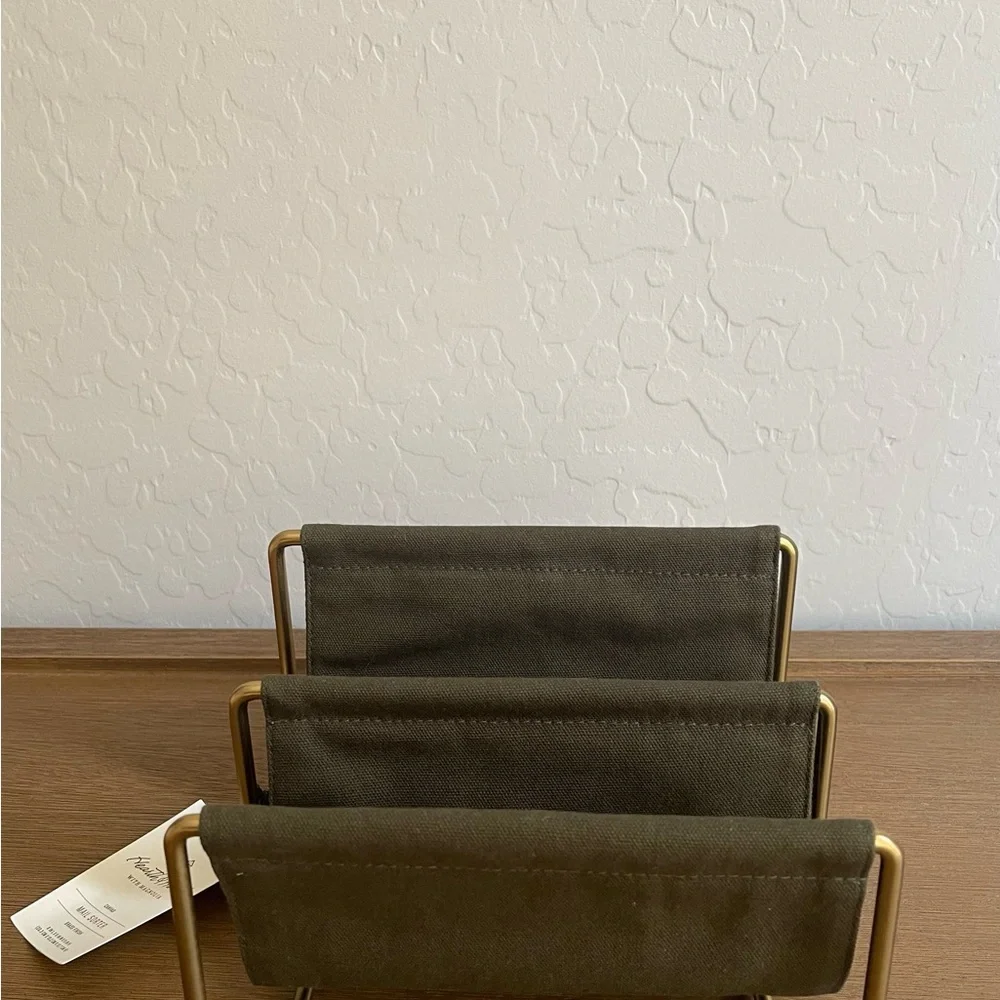 Brass & Canvas Mail Organizer - Hearth & Hand with Magnolia